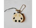 Cute panda design wood key chain - ZWO3365