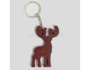 Reindeer design wooedn keychain be colored - ZWO3371