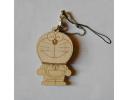 Wooden laser carving key chain with cute Pokonyan shape - ZWO18021