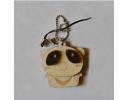 3D Wooden laser carving key chain with cute cat shape - ZWO18023