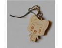 Wooden laser carving key chain with cute Ali doll shape - ZWO1830