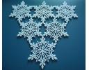Christmas White felt snowflake hange - ZCO1620