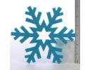 Chilly blue stiffened felt snowflake - ZCO1621