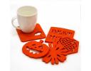Fashional design Felt cup mat set for Halloween - ZCO1628